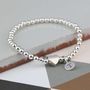 Personalised Milly Silver Heart Bracelet, thumbnail 2 of 6