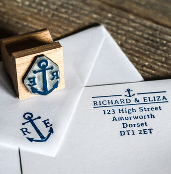 Nautical Wedding Save The Date Stamp, 2 of 6