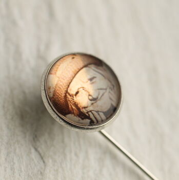 Personalised Silver Pin Brooch With Photograph, 2 of 8