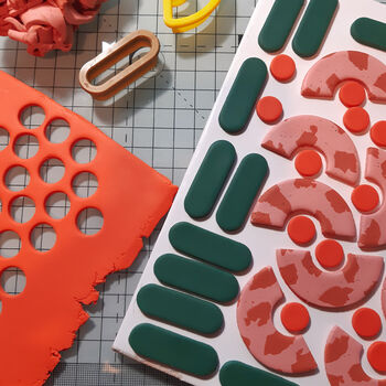 Safari Sunrise | Polymer Clay Statement Earrings, 3 of 8