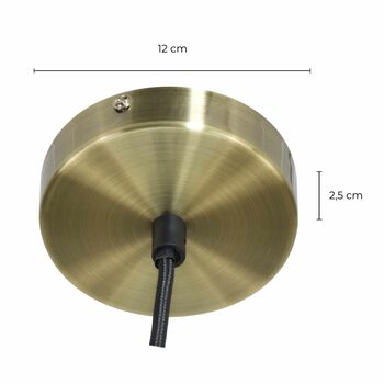 Reeded Glass Pendant Light A, 4 of 4
