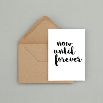 'Now Until Forever' Card, 2 of 3