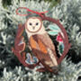 Owl Christmas Tree Decoration, thumbnail 4 of 4