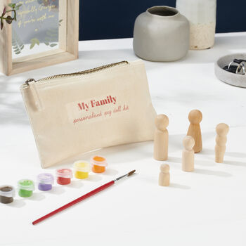 Personalised Peg Doll Family Craft Kit, 3 of 7