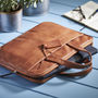 Personalised Leather Laptop Briefcase, thumbnail 1 of 5