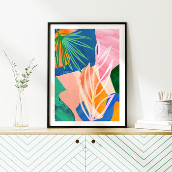 Colourful Botanical Abstract Art Print, 3 of 12