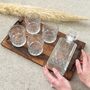 Glass Whiskey Decanter Set With Four Tumblers Gift Set, thumbnail 6 of 6