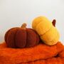 Boucle Autumn Pumpkin Decor / Cushion, thumbnail 1 of 10