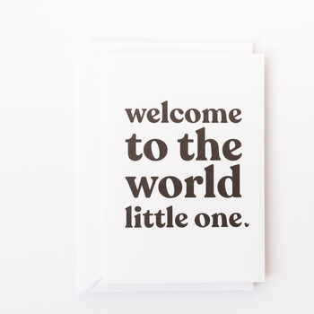 'Welcome To The World Little One' Card, 4 of 4