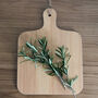 Feather Mini Chopping Board And Coasters Gift Set, thumbnail 4 of 5