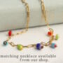 Millefiori Charm Bracelet, thumbnail 7 of 8