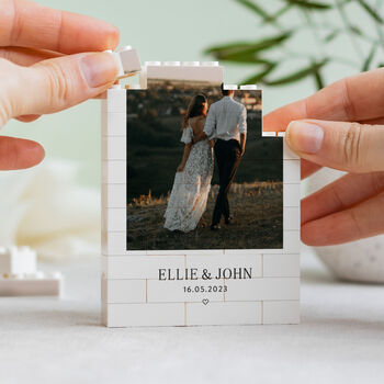 Personalised Wedding Gift Keepsake Style Block, 7 of 9