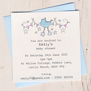 Personalised Baby Shower Invitation Pack, 3 of 4