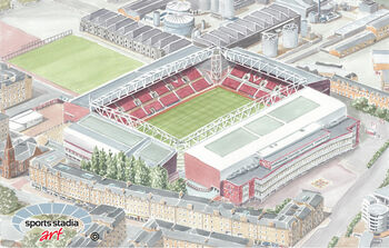 Hearts Fc Tynecastle Park Stadium Art Print, 2 of 3