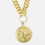 Jackson Coin Gold Plated Silver Necklace With Toggle, thumbnail 2 of 2