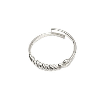 Screw Spring Style Open Ring Sterling Silver, 5 of 12