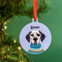Personalised Winter Dog Pastel Christmas Decoration, thumbnail 11 of 12
