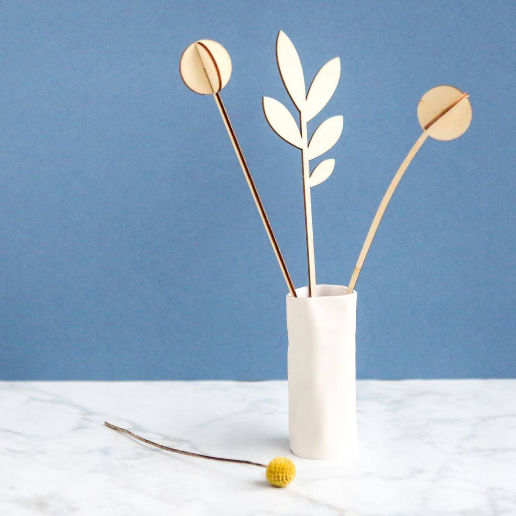 Wooden Flowers By Berylune | notonthehighstreet.com