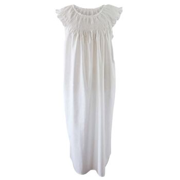 Ladies Ruched Round Neck Nightdress 'Violet', 9 of 9