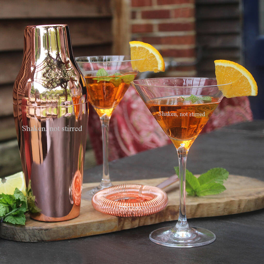 Rose Gold Luxury Cocktail Shaker, 1 of 3