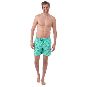 Men's Jade Green Pineapples Swimming Shorts By Tom and Teddy ...
