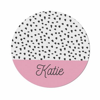 Personalised Dotty Mouse Mat, 3 of 4