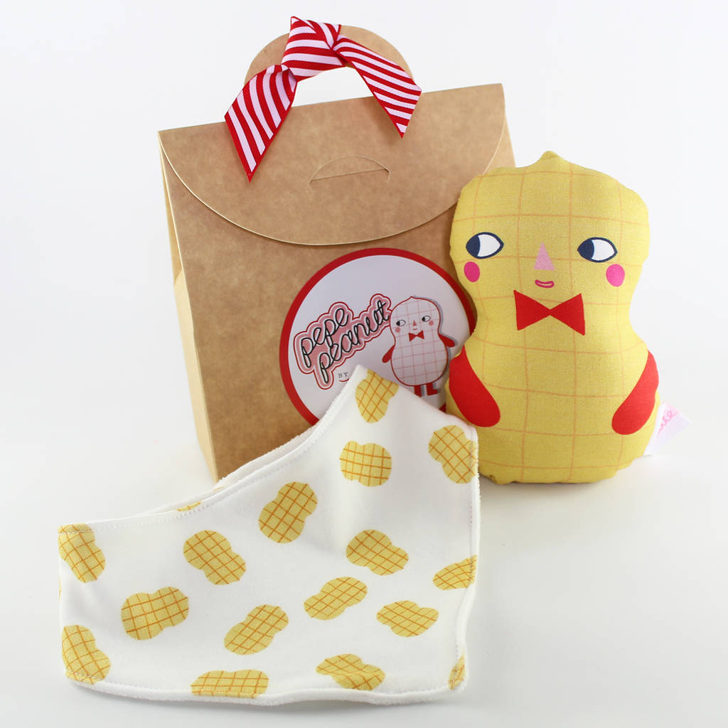 Baby Rattle And Bib Gift Set, 1 of 6