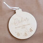 My First Christmas Personalised Tree Decoration, thumbnail 3 of 4