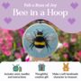 Bee In A Hoop Needle Felting Craft Kit, thumbnail 2 of 10