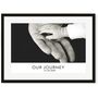 Personalised Black And White Our Journey Art Print, thumbnail 1 of 4