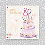 Happy 80th Birthday Card For Her, thumbnail 1 of 3