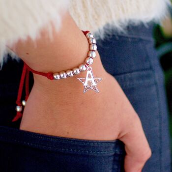 Personalised Christmas Star Suede Friendship Bracelet, 2 of 7