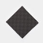 Mens Black And White Polkadot Print Pocket Square, thumbnail 7 of 8