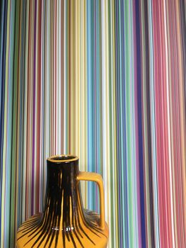 Multi Coloured Fine Striped Wallpaper, 5 of 6