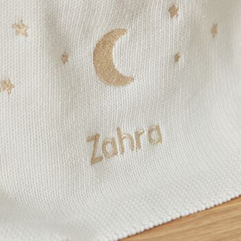 Personalised Eid Ivory Shawl, 3 of 5
