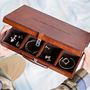 3rd Anniversary Leather Cufflink Box, thumbnail 8 of 10