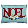 Edelweiss Noel Wool Cushion With Hand Embroidery, thumbnail 2 of 3