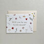 Anna Floral Bridesmaid Card, thumbnail 1 of 3