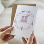 Bloom Wellies Christening Card, thumbnail 1 of 1