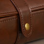 Dad's Personalised Luxury Deep Brown Double Watch Box, thumbnail 3 of 8