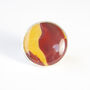 Mookaite Round Gemstone Ring Set In Sterling Silver, thumbnail 1 of 6