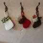Handmade Mini Christmas Mistletoe Stocking Fair Trade, thumbnail 3 of 4