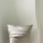 Balancing Act | Appliqué Stitch Collage Linen Cushion, thumbnail 5 of 5