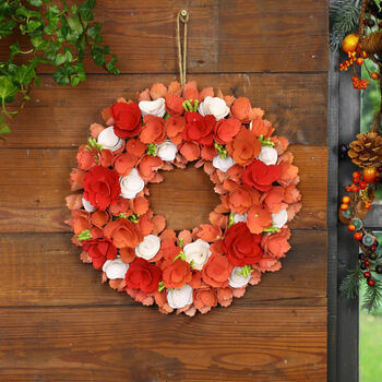 Blush Rose Door Wreath, 3 of 4
