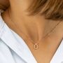 Minimalist Teardrop Necklace, thumbnail 1 of 6