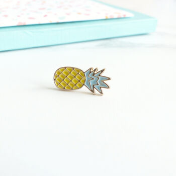 Pineapple Enamel Pin Badge, 2 of 3