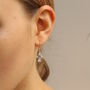 Silver Plated Nouveau Jewel Earrings, thumbnail 2 of 5
