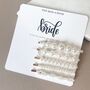 Hen Party Five Pearl Hair Clips Bridesmaid Wedding Maid Of Honour, thumbnail 4 of 4