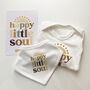 Happy Little Soul Organic Slogan Gift Set, thumbnail 4 of 5