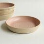 Pale Pink Ceramic Pasta Bowl Stone, thumbnail 1 of 4